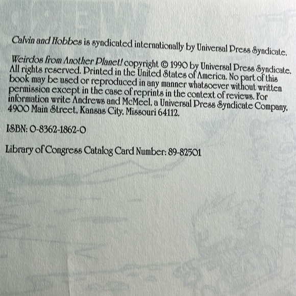 2 Calvin and hobbes comic book and weirdos from another planet collection - Picture 4 of 12